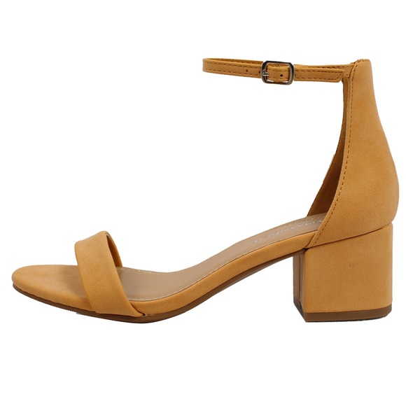 Size 7.5 and 8 Mango Open Toe Ankle Strap mid block - Picture 2 of 6